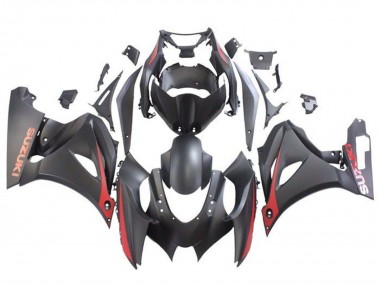 2017-2025 Suzuki GSXR1000 Motorcycle Fairings - Matte Black Matte Red