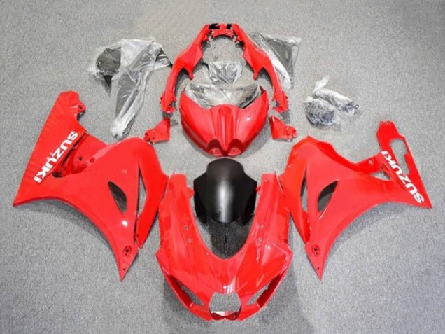2017-2025 Suzuki GSXR1000 Motorcycle Fairings - Red White Matte Black
