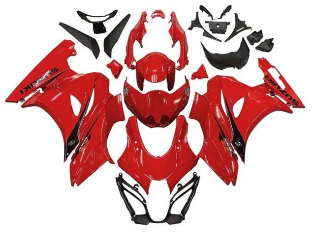 2017-2025 Suzuki GSXR1000 Motorcycle Fairings - Red Black