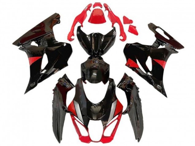 2017-2025 Suzuki GSXR1000 Motorcycle Fairings - Black Red Grey