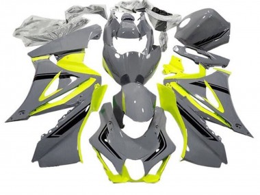 2017-2025 Suzuki GSXR1000 Motorcycle Fairings - Grey Yellow Black
