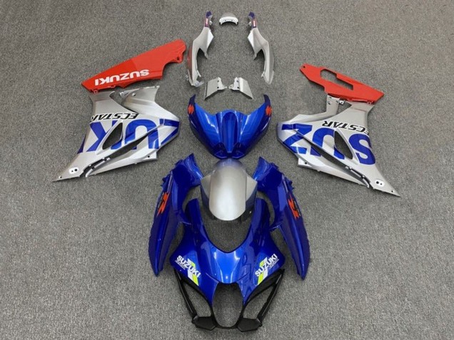 2017-2025 Suzuki GSXR1000 Motorcycle Fairings - Blue Silver Red