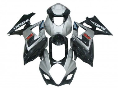 2007-2008 Suzuki GSXR 1000 Motorcycle Fairings - Grey Glossy Black Red White
