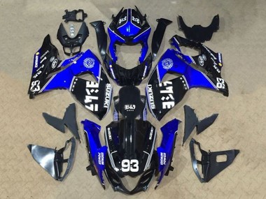2009-2016 Suzuki GSXR 1000 Motorcycle Fairings - Black Blue White 93