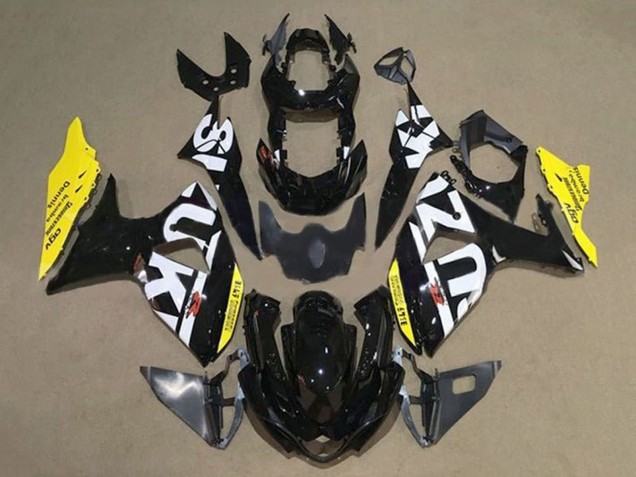 2009-2016 Suzuki GSXR 1000 Motorcycle Fairings - Black White Yellow