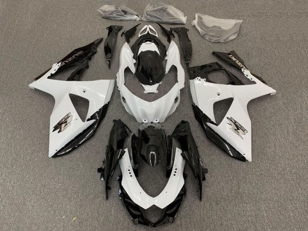 2009-2016 Suzuki GSXR 1000 Motorcycle Fairing - White Black