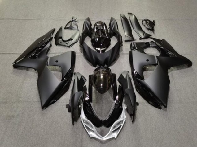 2009-2016 Suzuki GSXR 1000 Motorcycle Fairings - Matte Black Glossy Black Silver