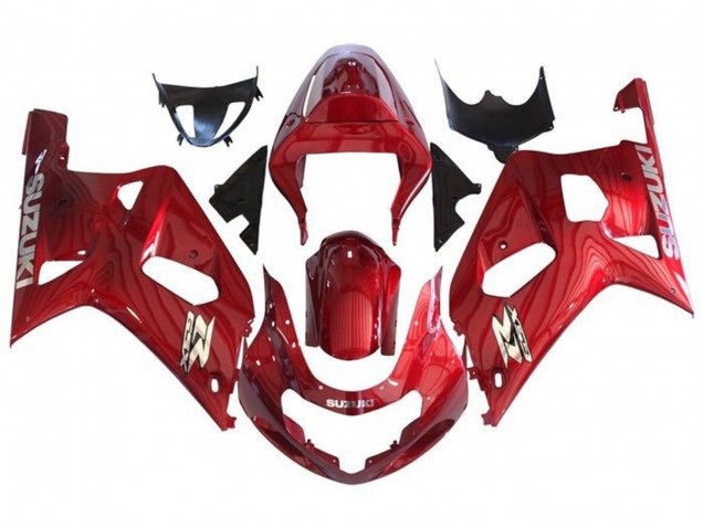 2001-2003 Suzuki GSXR 600 / GSXR 750 Motorcycle Fairings - Red Chrome