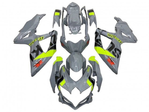 2008-2010 Suzuki GSXR 600 / GSXR 750 Motorcycle Fairings - Nardo Grey Neon Yellow Black Red