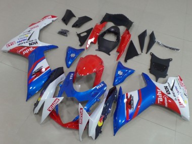 2011-2024 Suzuki GSXR 600 / GSXR 750 Motorcycle Fairings - Blue Red White