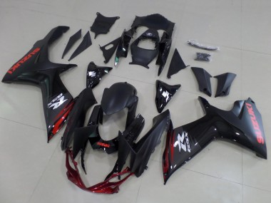 2011-2024 Suzuki GSXR 600 / GSXR 750 Motorcycle Fairings - Matte Black Glossy Black Red White