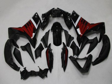 2009-2015 Yamaha FZ6R Motorcycle Fairings - Black Red White