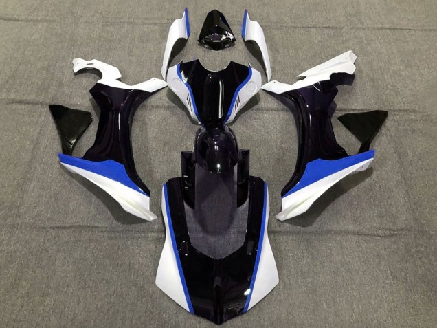 2015-2019 Yamaha YZF 1000 R1 Motorcycle Fairings - White Glossy Black Blue