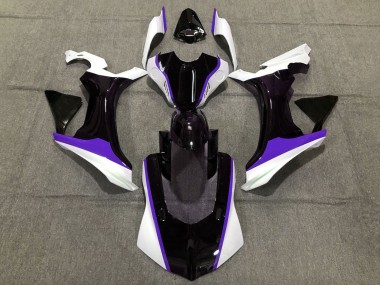 2015-2019 Yamaha YZF 1000 R1 Motorcycle Fairings - White Glossy Black Purple