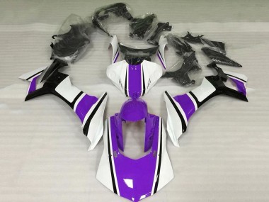 2015-2019 Yamaha YZF 1000 R1 Motorcycle Fairings - White Purple Black