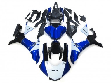 2015-2019 Yamaha YZF 1000 R1 Motorcycle Fairings - White Blue Black