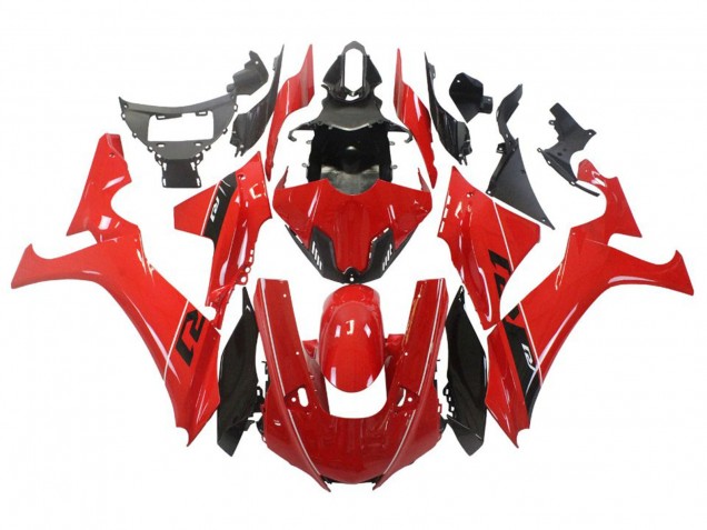 2020-2025 Yamaha YZF 1000 R1 Motorcycle Fairing - Red White Glossy Black