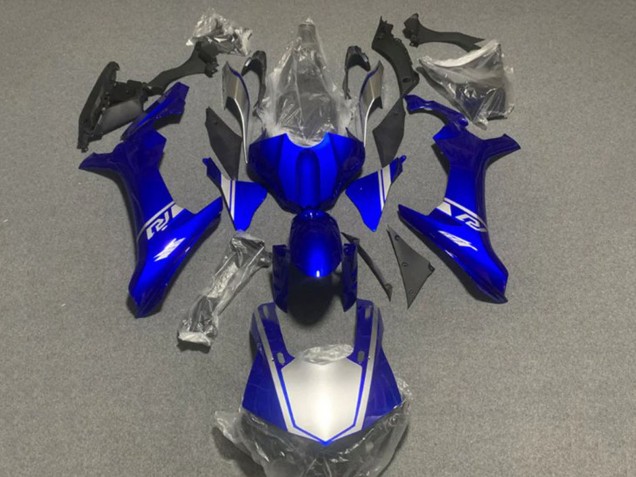 2020-2025 Yamaha YZF 1000 R1 Motorcycle Fairings - Blue Silver