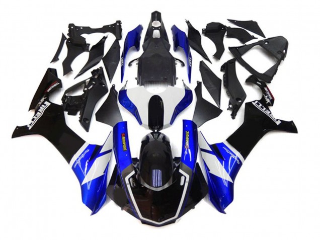 2020-2025 Yamaha YZF 1000 R1 Motorcycle Fairings - Blue White Black Akropovic