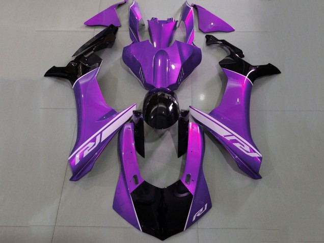 2020-2025 Yamaha YZF 1000 R1 Motorcycle Fairings - Purple Silver Glossy Black
