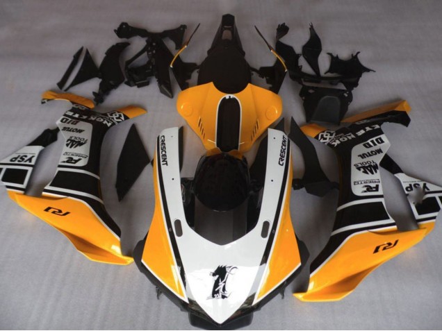 2020-2025 Yamaha YZF 1000 R1 Motorcycle Fairings - Orange White Black