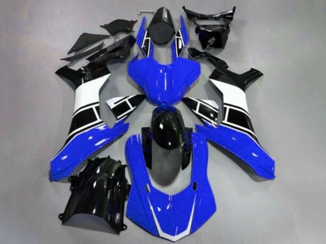 2020-2025 Yamaha YZF 1000 R1 Motorcycle Fairings - Blue White Glossy Black