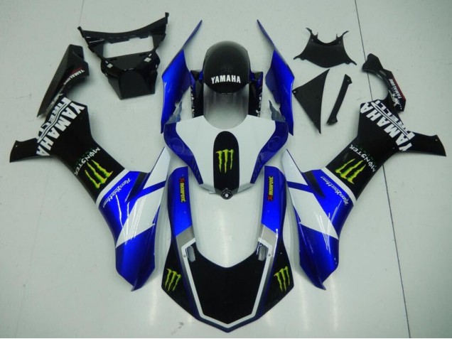 2020-2025 Yamaha YZF 1000 R1 Motorcycle Fairings - Blue White Black Green Monster