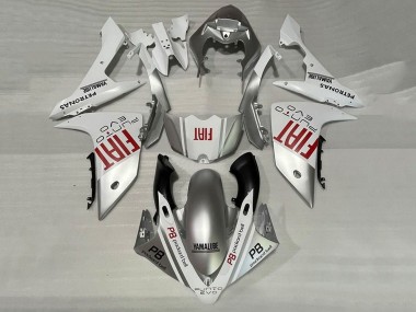 2007-2008 Yamaha YZF 1000 R1 Motorcycle Fairings - Silver White Red Fiat