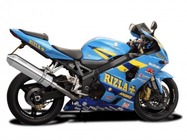 2004-2005 Suzuki GSXR 600 / GSXR 750 Motorcycle Fairings - Light Blue Yellow Rizla Motul