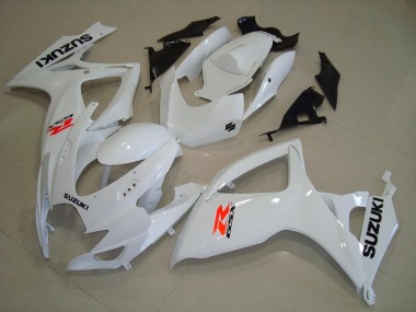 2004-2005 Suzuki GSXR 600 / GSXR 750 Motorcycle Fairings - White Red Black