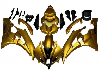 2006-2007 Yamaha YZF R6 Motorcycle Fairings - Gold