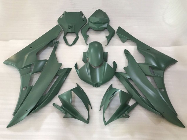 2006-2007 Yamaha YZF R6 Motorcycle Fairings - Army Green
