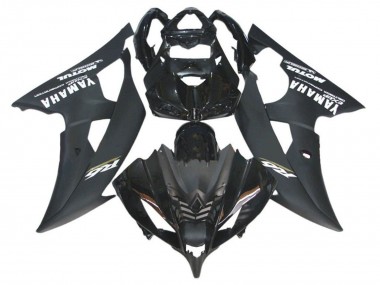 2008-2016 Yamaha YZF R6 Motorcycle Fairings - Glossy Black Matte Black White