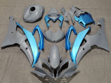 2008-2016 Yamaha YZF R6 Motorcycle Fairings - Grey Light Blue