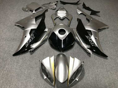 2008-2016 Yamaha YZF R6 Motorcycle Fairings - Silver Gold Black