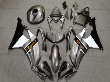 2008-2016 Yamaha YZF R6 Motorcycle Fairings - Silver White Gold Black