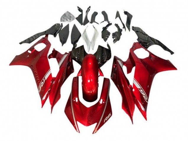 2017-2023 Yamaha YZF R6 Motorcycle Fairing - Red