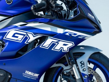 2017-2023 Yamaha YZF R6 Motorcycle Fairings - Blue Silver GYTR