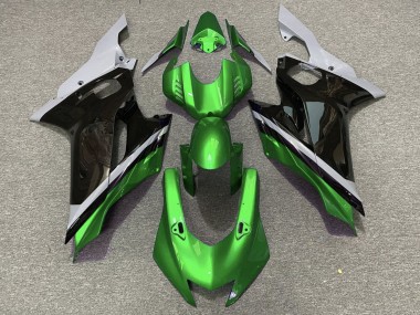 2017-2023 Yamaha YZF R6 Motorcycle Fairings - Grey Green Glossy Black