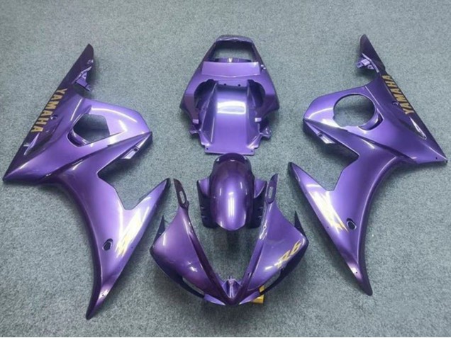 2005 Yamaha YZF R6 Motorcycle Fairings - Purple Gold
