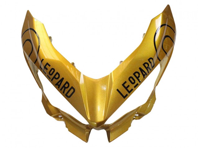 2018-2024 Kawasaki EX400 Motorcycle Fairings - Gold Glossy Black