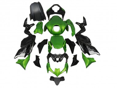 2020-2024 Kawasaki Z900 Motorcycle Fairings - Green Black
