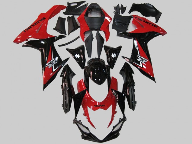 2011-2024 Suzuki GSXR 600/750 Motorcycle Fairings - Red Black