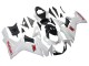 2011-2024 Suzuki GSXR 600/750 Motorcycle Fairings - White Glossy Black Red Decal