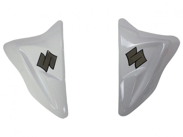2011-2024 Suzuki GSXR 600/750 Motorcycle Fairings - White Glossy Black Red Decal