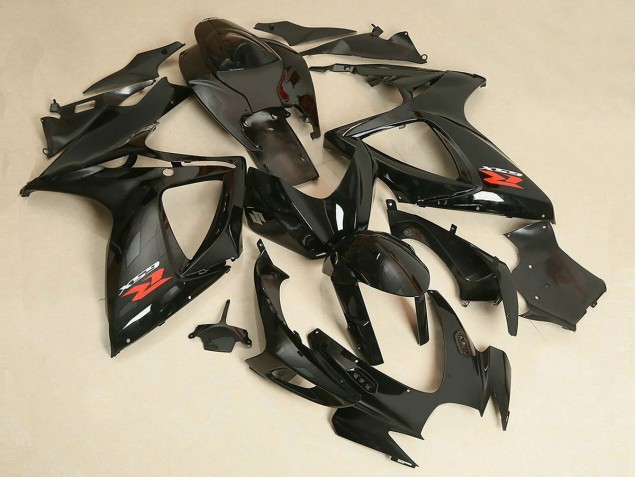 2006-2007 Suzuki GSXR 600/750 Motorcycle Fairing - Glossy Black