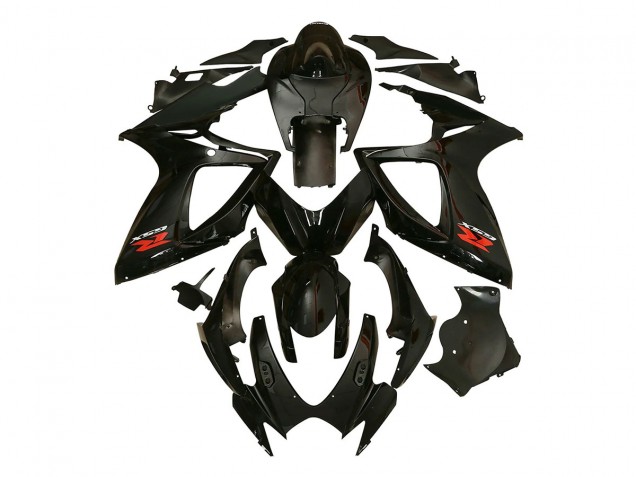 2006-2007 Suzuki GSXR 600/750 Motorcycle Fairing - Glossy Black