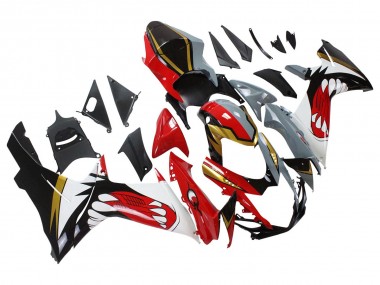 2011-2024 Suzuki GSXR 600/750 Motorcycle Fairings - Red Gold Grey Black White Shark