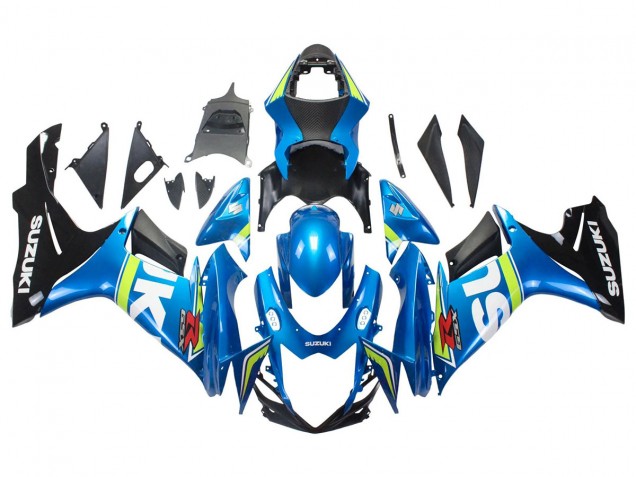 2011-2024 Suzuki GSXR 600/750 Motorcycle Fairings - Blue White Green Black