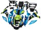 2015-2019 Yamaha YZF R1 Motorcycle Fairings - Blue Green Black Shark